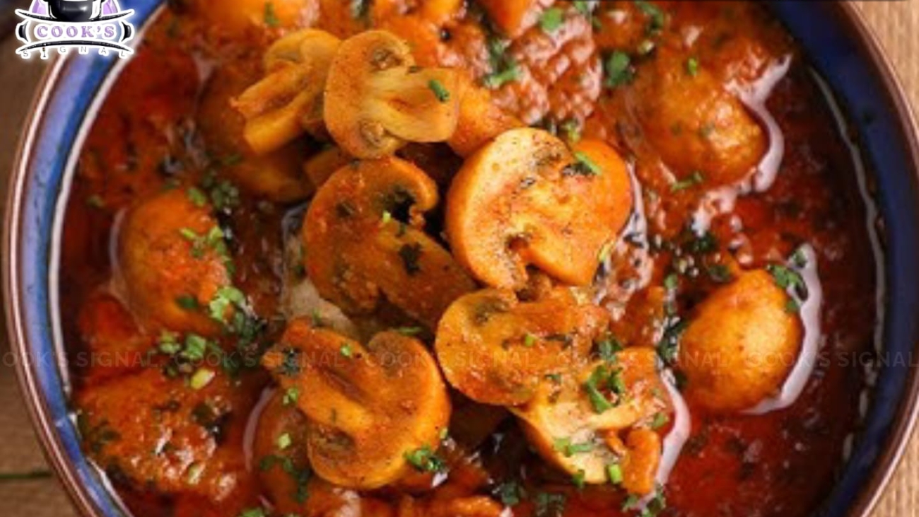 Mushroom pepper masala recipe in tamila