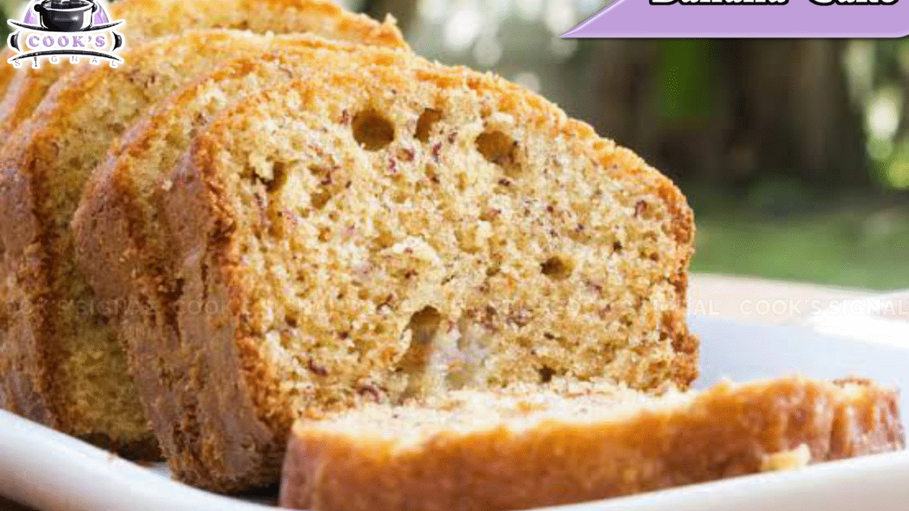 Eggless Banana Cake