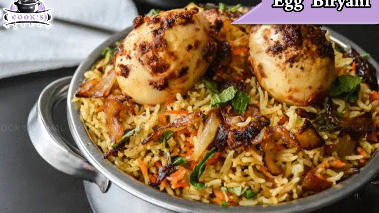 Egg biriyani recipe in english
